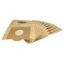 vhbw 10x Sacs compatible avec Rowenta ZR76, ZR765 aspirateur - papier, 32cm x 19cm couleur sable