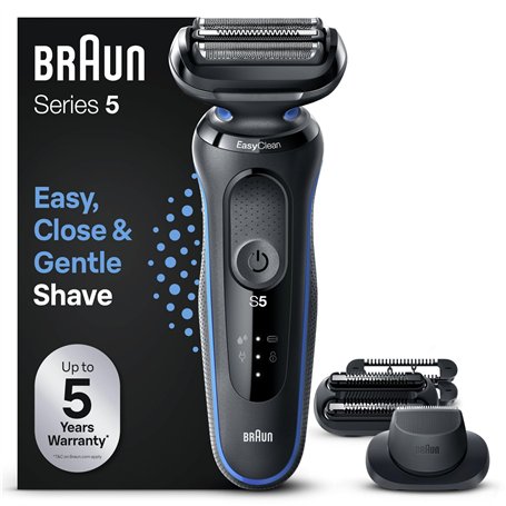 Braun Series 5 51-B1820s Rasoir Électrique Pour Homme Avec Accessoires Tondeuse De Précision Et Tondeuse À Barbe