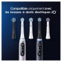 Oral-B iO Ultimate Clean Brossettes Noires De Rechange, Embouts Ronds S’Adaptant Aux Dents, Éliminent La Plaque Dentaire, Pour L