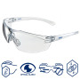 Dräger X-plore 3300 Masque de Protection avec Lunettes de Protection X-pect 8320 et filtres P3 R | Demi-Masque Contre Les Partic