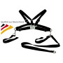 sunnybaby 100660 - Ceinture de sécurité pour enfant avec laisse - Textile - Couleur : noir - Ajustement optimisé - Fabriqué en A