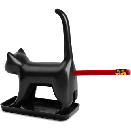 Slam Design Sharp End Cat Taille-crayon en forme de chat Noir