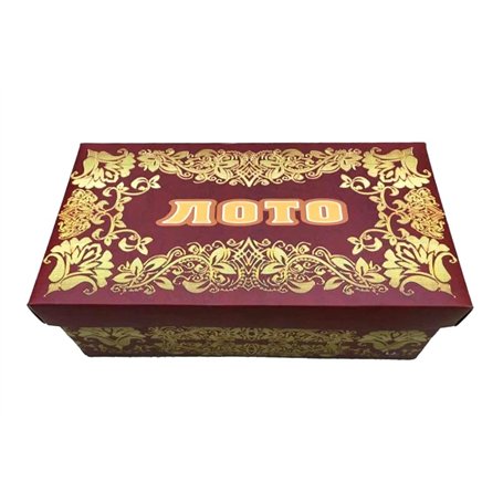 GMMH Jeu de loto russe (Loto) avec figurines en bois - Jeu de bingo familial pour enfants à partir de 6 ans et adultes (carton m