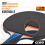 GEWO PS Blast Carbon Raquette de tennis de table professionnelle approuvée ITTF, raquette en carbone avec revêtement rapide GEWO