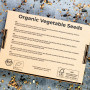 Set de graines de légumes BIO - 12 sortes de graines de légumes issues de l'agriculture biologique, graines résistantes aux grai