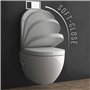 Alpenberger Ensemble WC suspendu | cuvette WC avec abattant WC | WC mural pour salle de bain et WC d'invités (Cera 6250 WC suspe