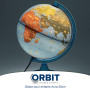 ORBIT Globes & Maps - Globe pour enfants - Globe de 30cm avec pied en plastique anti-choc, cartographie avec de nombreuses illus