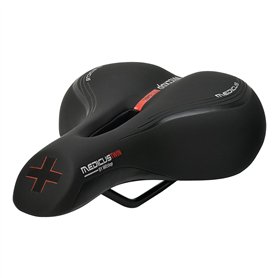 Wittkop Medicus Twin 2.0 Selle de vélo de Ville pour Femme Noir Taille Unique