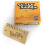 Buster Surfboards Sticky Bumps Kit de cire pour planche de surf avec manche en bambou et peigne de surf Température chaude 17 °C