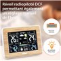 ADE Station météo radio intérieur avec capteur extérieur sans fil | Thermomètre, hygromètre, baromètre | Prévisions météo animée