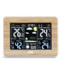 ADE Station météo radio intérieur avec capteur extérieur sans fil | Thermomètre, hygromètre, baromètre | Prévisions météo animée