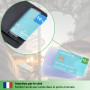 fouraces Protege Carte bancaire - 10 pièces - Transparent - étui Rigide pour Carte navigo, Carte Bleu, Porte-Carte, pour Porte M
