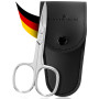 SCHWERTKRONE® Ciseaux à ongles [fabriqués en Allemagne] – Ciseaux à ongles de qualité supérieure avec étui – Ciseaux à ongles –