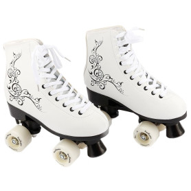 FunTomia Patins à roulettes/Discoroller Tailles 30-42 – Patins à roulettes Disco Roller pour l'intérieur et l'extérieur (34, Bla FunTomia Patins à roulettes/Discoroller Tailles 30-42 – Patins à roulettes Disco Roller pour l'intérieur et l'extérieur (34