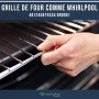 Grille de four 44,5 cm x 34 cm Grille de cuisson Grille de barbecue compatible avec Whirlpool 481245819334 GRD001 Bauknecht Igni