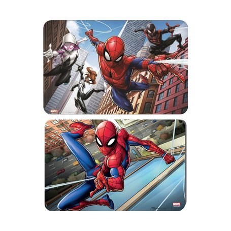 Neu Lot de 2 sets de table Spiderman - Bleu - Environ 42 x 28 cm