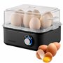 Cuiseur à œufs pour 1 à 8 œufs - Fonction maintien au chaud - Cuiseur à œufs électrique en acier inoxydable - 500 W - 3 niveaux