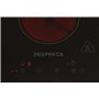 Respekta Plaque de cuisson vitrocéramique Domino autonome sans cadre / 2 plaques avec prise / 9 niveaux de puissance / Contrôle 