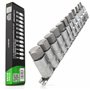 HASKYY Lot de 12 douilles Allen à six pans creux 1/2" 5-22 mm - Jeu de clés à douille hexagonales sur rail