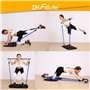 DH FitLife Kit d'entraînement Complet à la Maison, Appareils de Fitness Pliables à Domicile, Équipement de Musculation, Bandes d