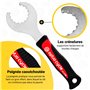 Optio Cycle Cle Boitier Pedalier Clé Pédalier pour Vélo | Clé Boitier De Pédalier | Demontage Pedalier | Arrache Pedalier | Clé 