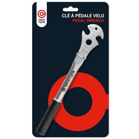 Optio Cycle Clé à Pédale 15 mm – Clé pedalier Vélo | Clé Pédale Vélo Robuste pour Montage et Demonte Pedale
