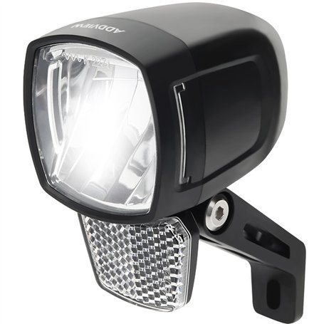 ADDVIEW Phare avant pour vélo électrique Marteau E170 - 170 lux - Lampe LED de vélo - Certifié StVZO et ECE - Boîtier en alumini