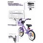 PROMETHEUS BICYCLES Velo Enfant 3 Ans - vélo Fille 12 Pouces a Roulette pour 3 a 5 Ans - Petite Princesse en Violet