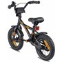 PROMETHEUS BICYCLES Velo Enfant 3 Ans Garcon vélo Fille 12 Pouces a Roulette pour 3 a 5 Ans - BMX en Noir Mat Orange