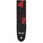 Ibanez Strap Design Black, Red Logos