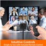 Innex Cube Caméra de Visioconférence à 360 Degrés avec Modes d'Affichage IA, Deux Micros Omnidirectionnels, Télécommande, Webcam