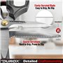 DUROX Ciseaux multifonction en acier inoxydable, parfaits pour le bricolage. Ciseaux robustes avec lame dentelée. Ciseaux univer