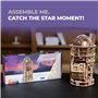 UGEARS Puzzles 3D en Bois pour Adultes - Horloge de Table astronomique avec Tourbillon - Horloge mécanique Fonctionnelle - Kit M