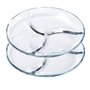 ChasBete Service Assiette Compartiment Adulte en Verre