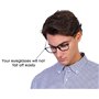SCSpecial Monture de lunettes de protection anti-dérapante en silicone - Noir