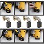 EMSea Lot de 4pcs Balais Charbon Compatible avec Bosch TDM1250 Moteur Électrique 16,6 X 11 X 7 Mm pour Divers Outils Électriques