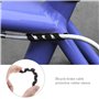 YINETTECH Lot de 8 Gaines de Protection pour câble de vélo en Caoutchouc TPR Anti-Friction Noir 60 mm