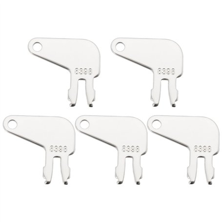 YINETTECH Lot de 5 Clés de Rechange pour Déconnexion de Batterie de Clé d'allumage 8H5306 8398 Compatible avec Caterpillar Charg