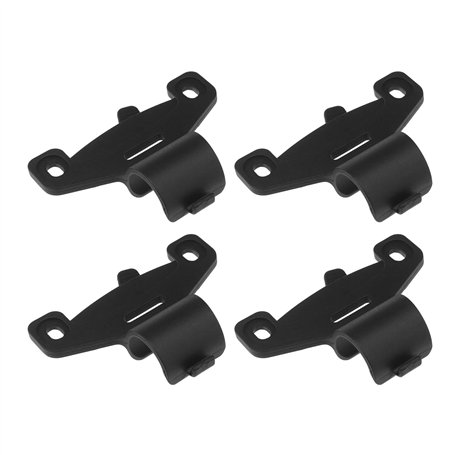 VGOL Lot de 4 supports de pompe à vélo en plastique noir de 20 mm de diamètre pour pompe à air de vélo de route et de montagne