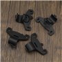 VGOL Lot de 4 supports de pompe à vélo en plastique noir de 20 mm de diamètre pour pompe à air de vélo de route et de montagne