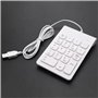Wanjorlay Mini USB Filaire Pavé NuméRique Pavé NuméRique 18 Touches NuméRique pour Comptabilité Teller Ordinateur Portable Noteb