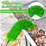 Niukuyu Brosse de Nettoyage de GouttièRe Outil de Toiture avec Mât TéLescopique Extensible 8,2 Pieds Outil de Nettoyage de Facil