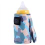 Niukuyu Universel USB Chauffe- Lait Poussette Voyage Sac Isotherme Portable Allaitement Biberon Chauffe Camouflage-Bleu