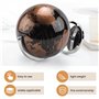 LEWITORS Globe scolaire 15 cm - Globe terrestre avec un pied en métal - Éducatif / géographique / Décoration pour , la table, le