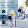 Kquepo Universel USB Chauffe- Lait Poussette Voyage Sac Isotherme Portable Allaitement Biberon Chauffe Camouflage-Bleu