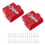 ECSiNG Lot de 2 Outils de Diagnostic de Voiture OBD2 OBD2 16 Broches Mâle Prise d'extension de Diagnostic de Véhicule Adaptateur