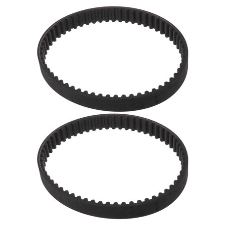 ECSiNG 2X Courroies d'entraînement de Scarificateur en Caoutchouc HTD295-5M-12 Courroie de Distribution à Boucle Fermée 59 Dents
