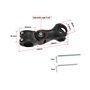 ECSiNG Potence de Vélo Réglable en Aluminium 0±60° 1-1/8" 28,6 Mm Collier de Serrage de Guidon 1-1/4" 31,8 Mm Rallonge de Potenc