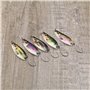 LT Easiyl Lot de 5 Leurres de Pêche Cuillères de Pêche à Paillettes en Métal Simulé Leurre à Paillettes en Métal Leurres de Trui