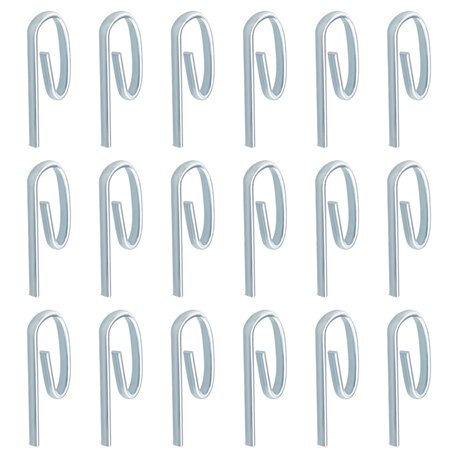 SG Store 100pcs Crochets Métalliques pour Rideau de Porte 6 Polices Crochets Coulissants Tringles de Fenêtre Rideaux de Douche D